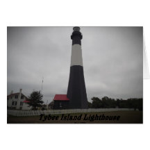 tybee island lighthouse greeting card