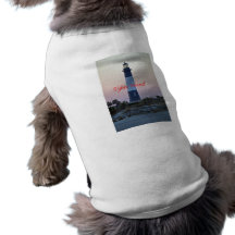 Tybee Light Sunset300 Doggie T-shirt
