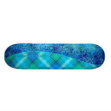 Tyedye Plaid Custom Skateboard
