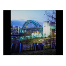 Tyne Bridge, Newcastle-Upon-Tyne, England Post Card