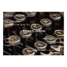 Typewriter Custom Invites