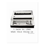 Typewriter Huh? Post Cards