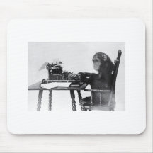 Typing Monkey Mousepad
