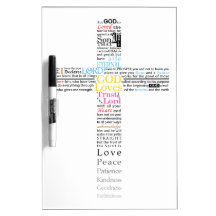 typographic Cross Dry-Erase Board