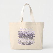 !!! U Create Declaration of Independence Bag