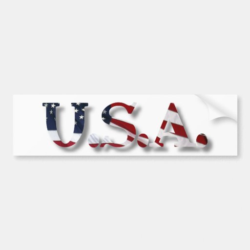 U.S.A. BUMPER STICKER