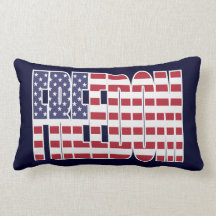 U.S. Freedom Flag Premium Throw Pillow