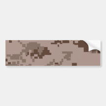 U.S. Marine Corps Marpat Desert Camouflage Bumper Stickers