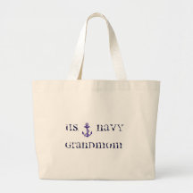 U.S. Navy Grand Mum Tote Bags