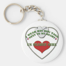 U.S SeaBee Girl Keychain