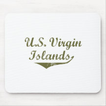U.S. Virgin Islands Revolution Style Mouse Mat