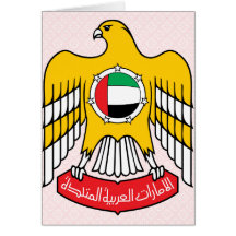 Uae Coat of Arms detail Greeting Card