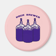 Uber Brewer Refrigerator Magnet