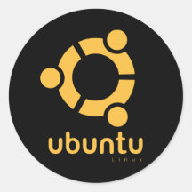 Ubuntu Linux Open Source Round Sticker