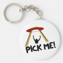 UFO Alien Ship - Pick Me! Key Chain