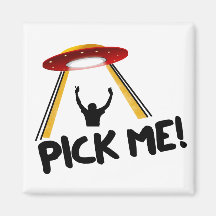 UFO Alien Ship - Pick Me! Magnets