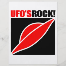 UFO's Rock! Full Color Flyer
