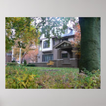 UI Fall scene print