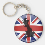 UK Globe Keychain