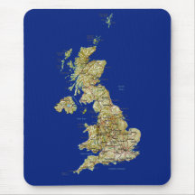 UK Map Mousepad
