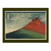 Ukiyo-e Hokusai Fujiyama Postcards