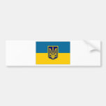 Ukraine President at sea Flag Bumper Stickers