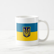 Ukraine President at sea Flag Mugs