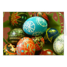 Ukrainian Easter Eggs Greeting Cards