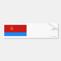 Ukrainian SSR Flag Bumper Sticker
