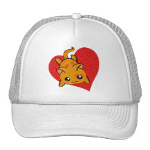Ultra Cute Kawaii Anime Kitty Trucker Hats