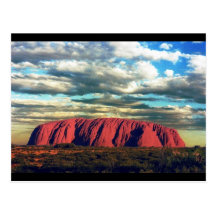 uluru australia post cards