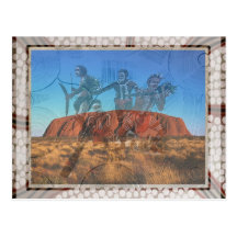 Uluru Dancers NT Australia Post Card