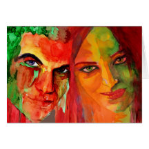 Ulysse and circe greeting card