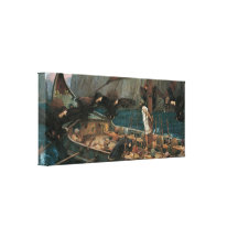 Ulysses and the Sirens by JW Waterhouse, Victorian Gallery Wrapped Canvas