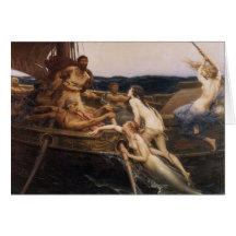 Ulysses and the Sirens Greeting Card