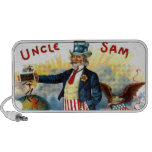 Uncle Sam Cigar Label 4th of July Patriotic USA Notebook Speaker