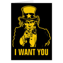 Uncle Sam Customisable Card