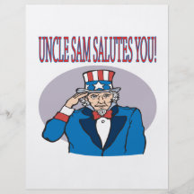 Uncle Sam Salutes You Custom Flyer