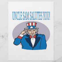 Uncle Sam Salutes You Personalised Flyer