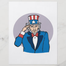 Uncle Sam Salutes You Personalised Flyer