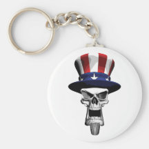 Uncle Sam Skull Key Chain