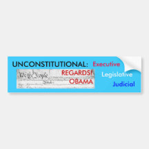 Unconstitutional Regime Bumper Stickers