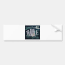 Undead skeleton hand grave bumper sticker