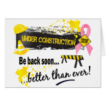 Under Construction Breast Cancer Cards