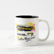 Under Construction Breast Cancer Mug