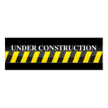 Under Construction Calling Card Business Cards