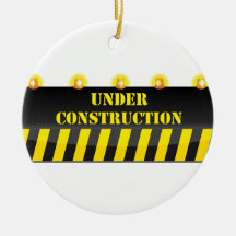 Under Construction Christmas Tree Ornament