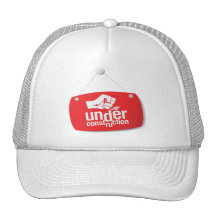 Under Construction Fist Pound Sign Hats