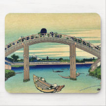 Under Mannen Bridge by Katsushika,Hokusai Mousepads