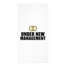 Under New Management Wedding Photo Greeting Card